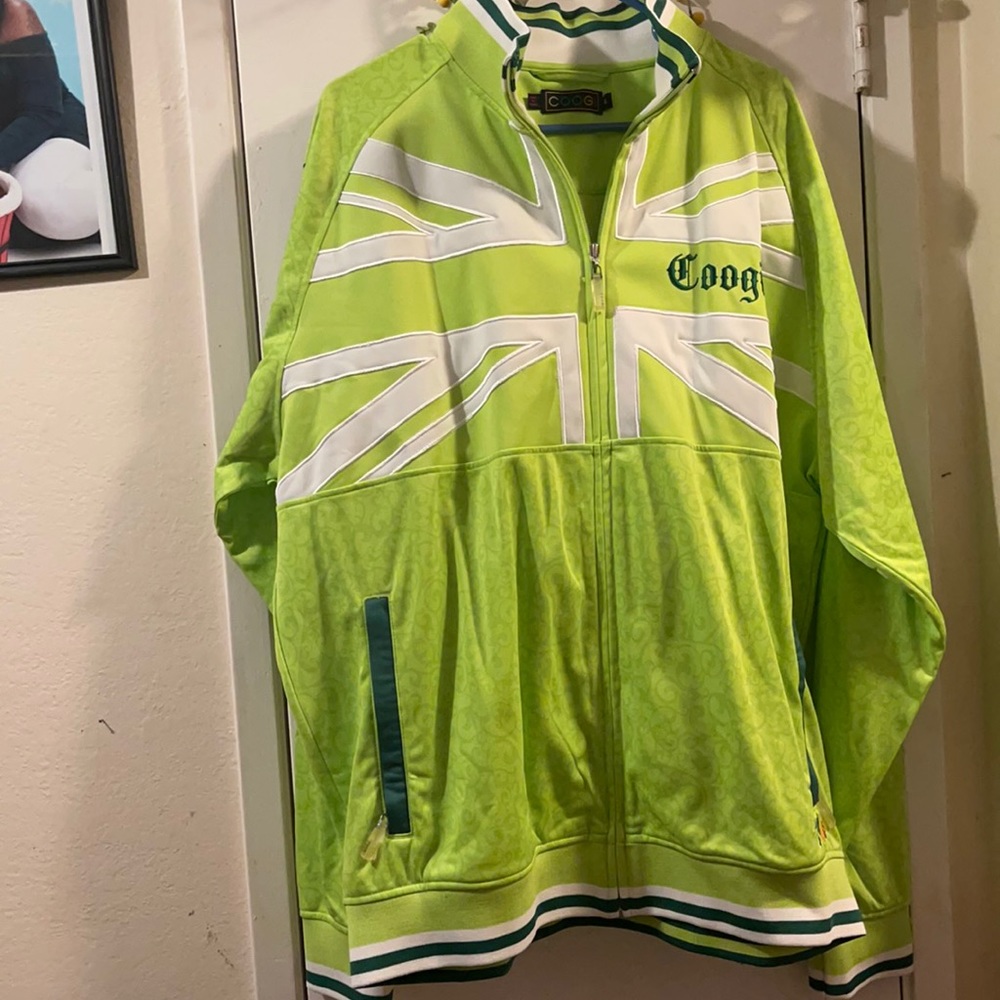 Lime green and white Coogi Jacket!!!
